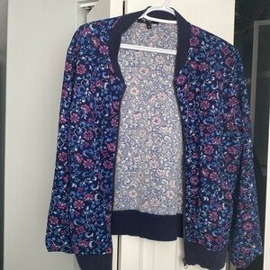 Floral bomber jacket, L